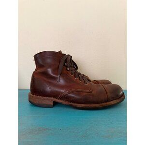 Wolverine 1000 Mile Brown Leather Lace-Up Boots Mens Size 9